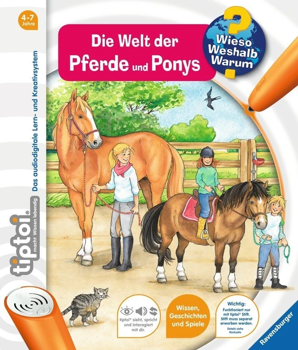 Ravensburger tiptoi Buch: Wieso? Weshalb? Warum? 13: Die Welt der Pferde und Ponys