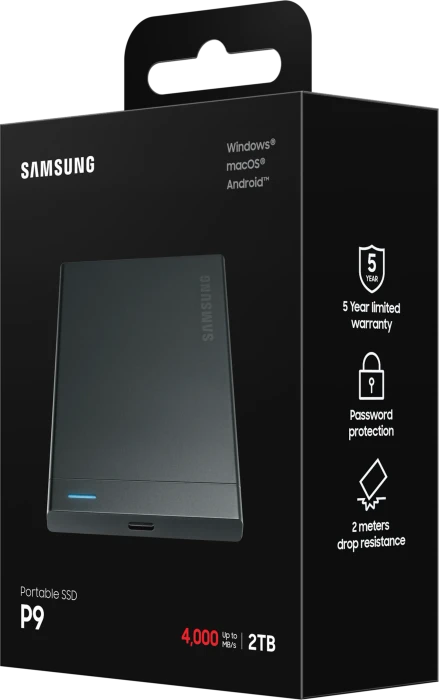 Samsung Portable SSD P9, 2TB, USB4