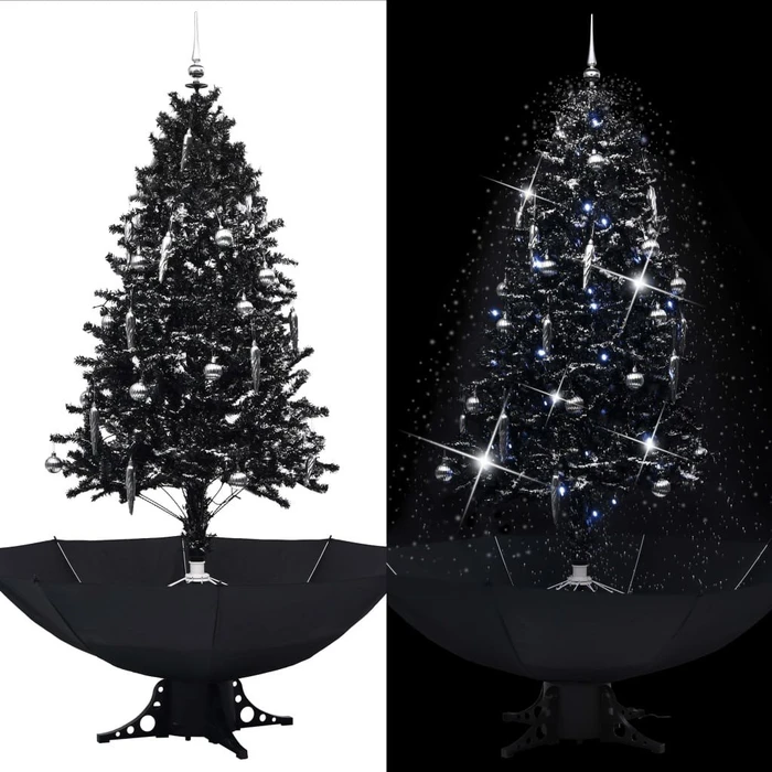 vidaXL Knstlicher Weihnachtsbaum schneiend mit Schirmfu schwarz ab   167,99 (2026) | Preisvergleich Geizhals Deutschland