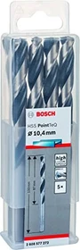 Bosch Professional HSS PointTeQ Spiralbohrer, 10.4x87x133mm, 5 Stück