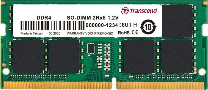 Transcend SO-DIMM 32GB, DDR4-3200, CL22, 2RX8