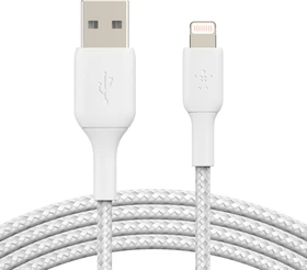 Belkin BoostCharge Braided USB-A to Lightning 3.0m weiß