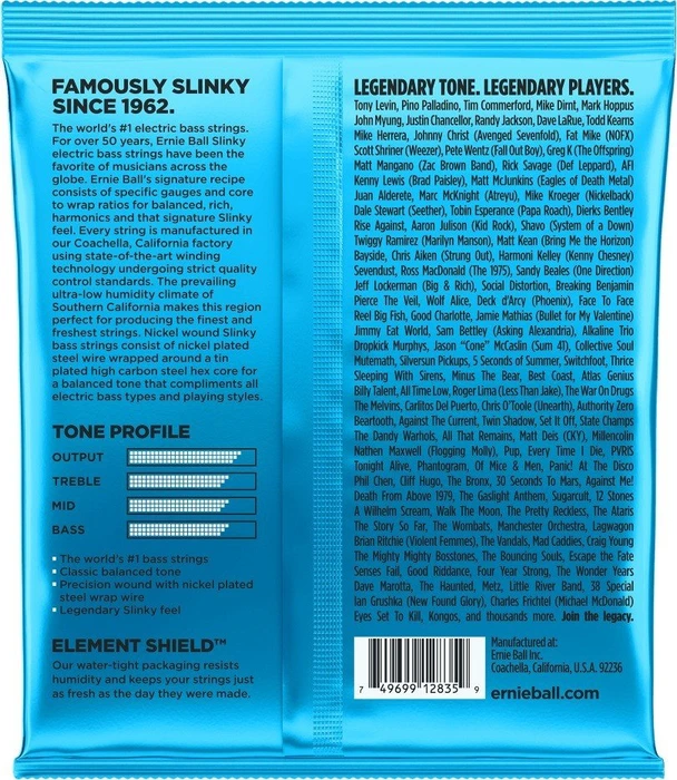 Ernie Ball Nickel Wound Bass Extra Slinky