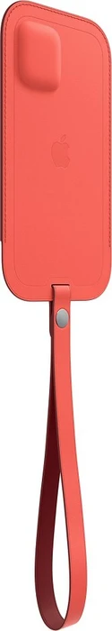 Apple Lederhülle mit MagSafe für iPhone 12/12 Pro zitruspink