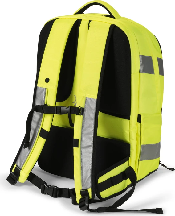 Dicota Hi-Vis 32-38 Liter, Notebook Rucksack, gelb