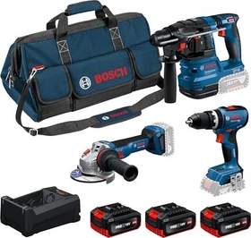 Bosch Professional Akku-Maschinenset inkl. Tasche + 3 Akkus 5.0Ah