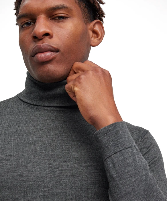 Falke Basic Apparel Rollkragen Pullover green mel. (Herren)