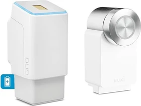ekey uno Fingerprint weiß inkl. Nuki Smart Lock Pro 4.0 Türschlossantrieb, Akkubetrieb, Set (200302)
