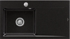 Villeroy & Boch Subway Style 50 Einbau Becken links mit Ablauffernbedienung chromite
