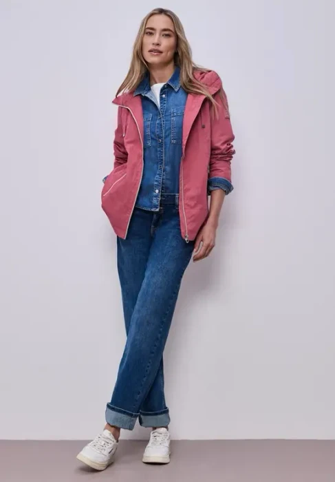 Street One Kapuze und Zipper Jacke desert berry (Damen)