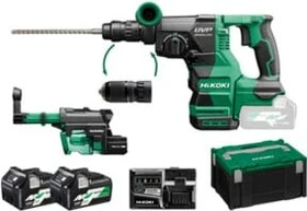 Hikoki DH3628DCWEZ Akku-Bohr-/Meißelhammer inkl. Koffer + 2 Akkus 2.5Ah + Absaugeinheit