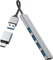 Hama USB-Hub Slim inkl. USB-C-Adapter, 4x USB-A 3.0, USB-A/USB-C 3.0 [Stecker] Vorschaubild