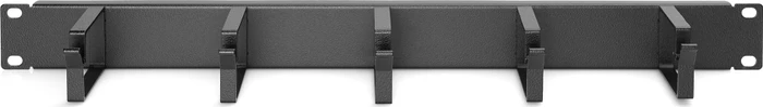 Digitus Kabelrangierpanel mit Kabelführungsbügeln, für 483mm-Schränke, RAL 9005, 1HE