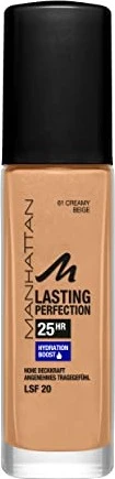 Manhattan Lasting Perfection 25h Make Up Creamy Beige 61, 30ml