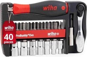 Wiha 6251M ProBuddy Evo Bitset inkl. Werkzeugbox, 40-tlg.
