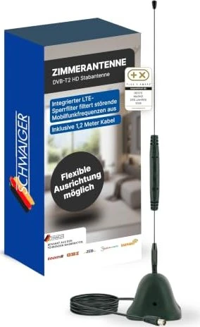 Schwaiger DVB-T Stabantenne (passiv)
