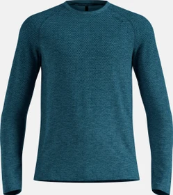 Odlo Essentials Seamless Laufshirt langarm reflecting pond melange (Herren)
