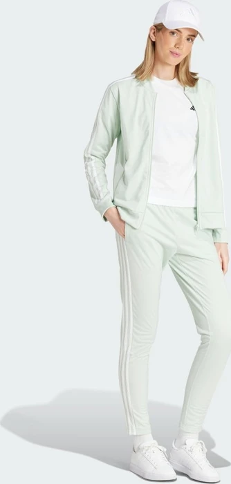 adidas Essentials 3-Streifen Trainingsanzug linen green/white (Damen)