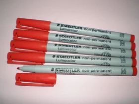 Staedtler Lumocolor 315 non-permanent rot, 5er-Pack