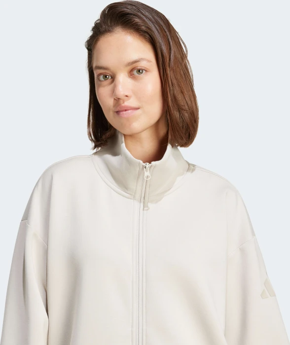 adidas Soft Lux Trainingsjacke beige (Damen)