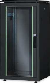 Digitus Professional Unique Serie Serverschrank 26HE, Sicherheitsglastür, IP2X, schwarz, 1000mm tief