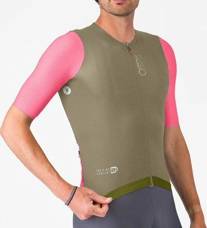 Castelli Corretto Trikot kurzarm elmwood/rosa giro/white (Herren)