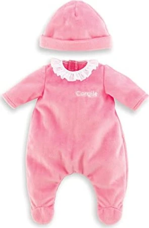 Corolle Pyjama und Mütze pink 36cm