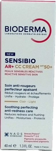 Bioderma Sensibio AR+ CC Cream light LSF50+, 40ml