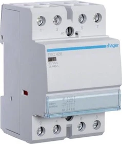 Hager Installationsschütz 25A 3 Schließer 1 Öffner 230V