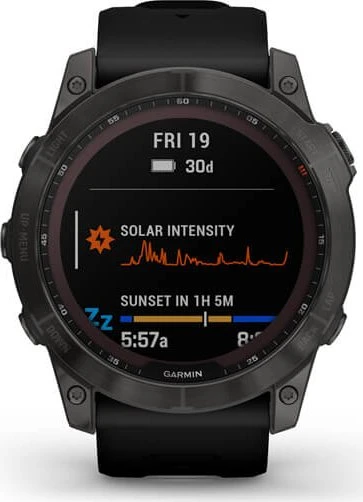 Garmin Fenix 7X Sapphire Solar slate grey titanium/black