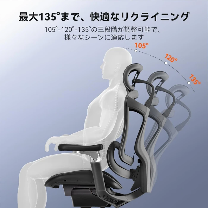 Sihoo Doro C300 Pro Ergonomischer Bürostuhl, schwarz