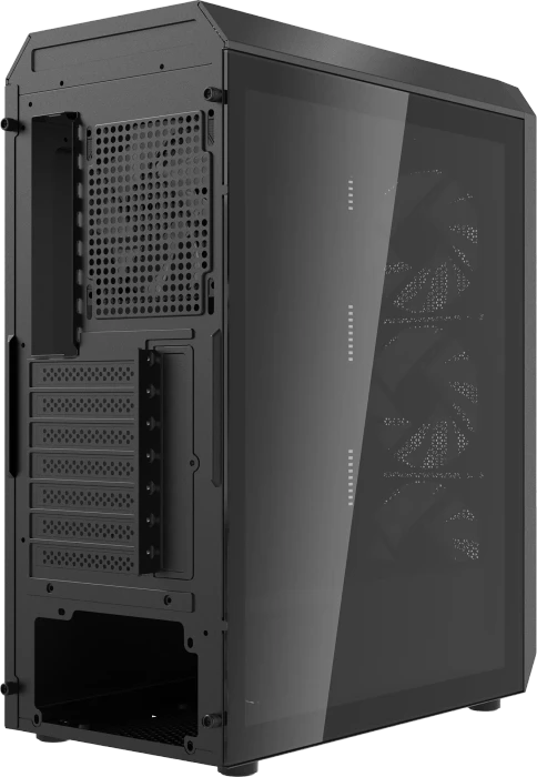 ADATA XPG Valor Air Plus, schwarz, Glasfenster