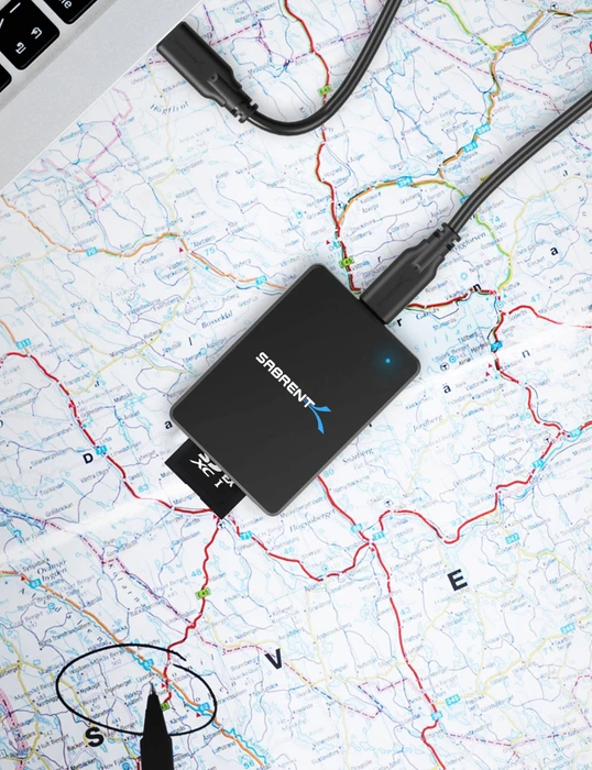Sabrent SD Express Single-Slot-Cardreader, USB-C 3.1 [Buchse]