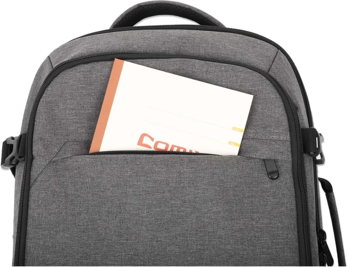 Manhattan Rome 17.3" Laptop-Reiserucksack, grau