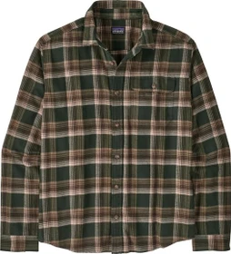 Patagonia Lightweight Fjord Flannel Hemd langarm cozy cabin: treeline green (Herren)