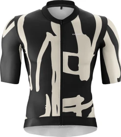 Gonso Road Print Trikot kurzarm black/chateau gray (Herren)