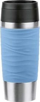 Emsa Travel Mug Waves Isolierbecher 360ml pastellblau