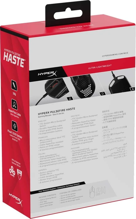 HP HyperX Pulsefire Haste schwarz, USB