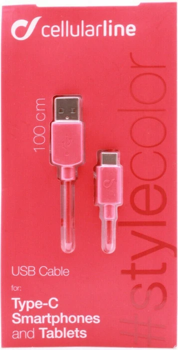 Cellularline USB Cable Stylecolor USB-C 1.00m