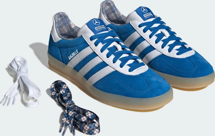 adidas Gazelle Indoor Mercedes AMG Petronas F1 Team blue bird/cloud white/gum