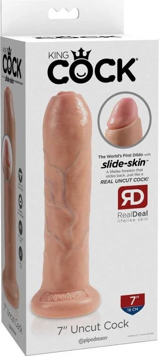 Pipedream King Cock 7" Uncut Cock flesh