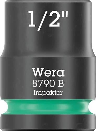 Wera 8790 B Impaktor Außensechskant Steckschlüssel 3/8" zöllig, 1/2"x30mm