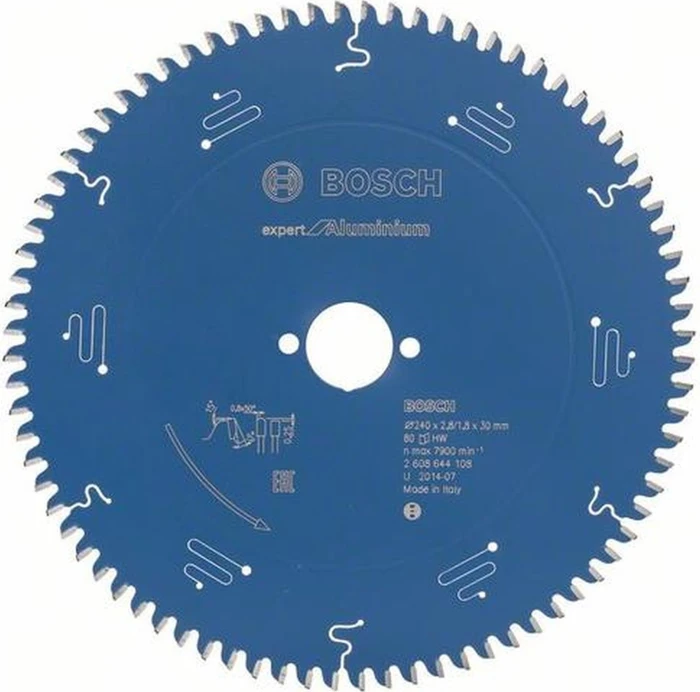 Bosch Professional Expert for Aluminium Kreissägeblatt 80Z, 240x1.8x30mm, 1 Stück
