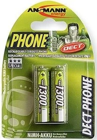Ansmann DECT HR6 Mignon AA NiMH 1300mAh, 2er-Pack