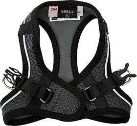 Hunter Hilo Comfort Geschirr für kleine Hunde mit Netzmaterial und reflektierenden Elementen, XS, Anthrazit