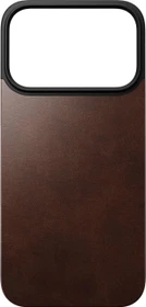 Nomad Magnetic Leather Back für Apple iPhone 17 Pro rustic brown