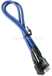 BitFenix Alchemy interne USB-Verlängerung, 0.3m, sleeved blau
