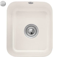 Villeroy & Boch Cisterna 45 Unterbau Becken mittig mit Ablauffernbedienung crema