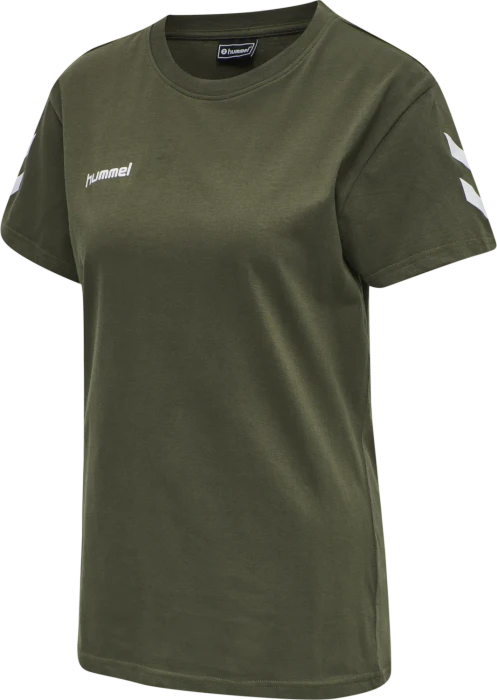 hummel GO Cotton T-Shirt kurzarm grape leaf