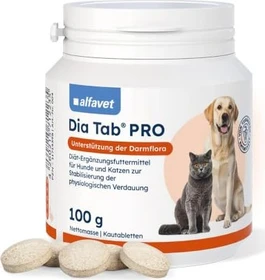 alfavet Dia Tab Pro für Hunde und Katzen, 100g